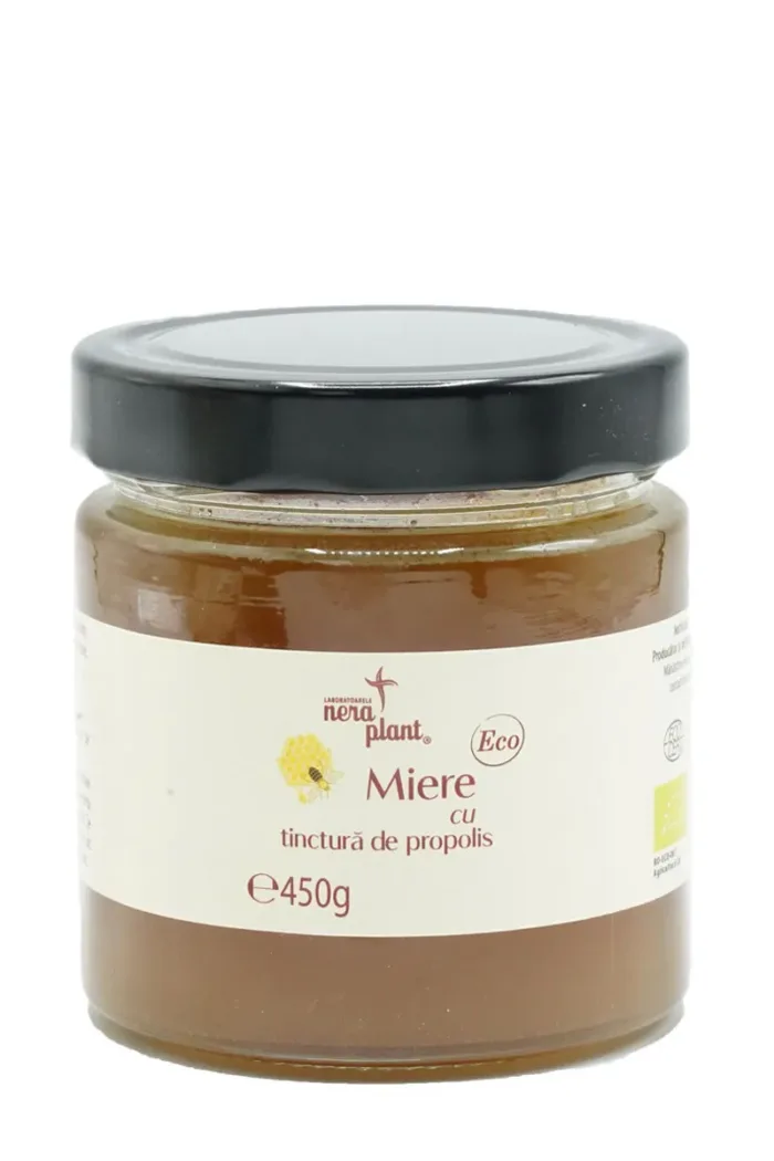 Miere cu tinctura de propolis ECO 450g