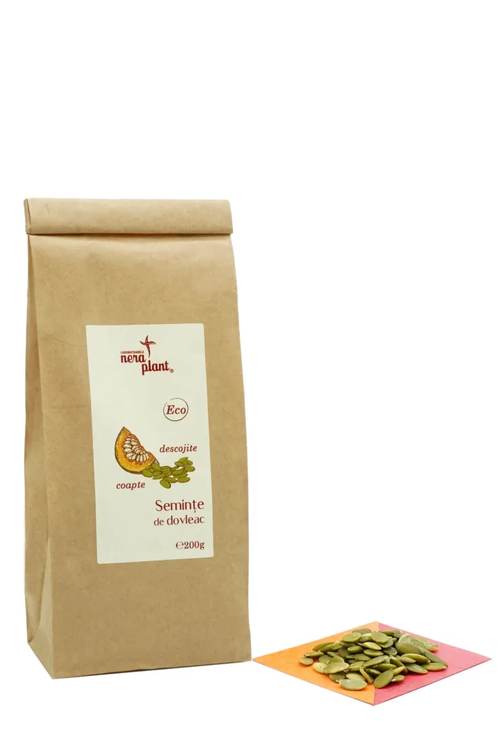 Seminte de dovleac ECO descojite si coapte 200g - imagine 3