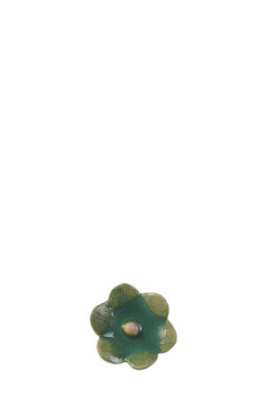 Brosa ceramica verde jad