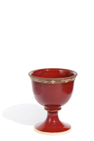 Candela mica rosie pictata R125P